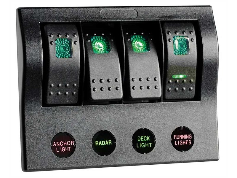 Pannello elettrico serie PCP Compact con circuit breaker e LED + Moduli supplementari 