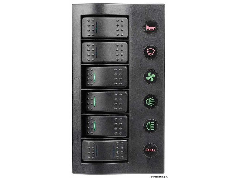Pannello elettrico serie PCP Compact con circuit breaker e LED + Moduli supplementari 