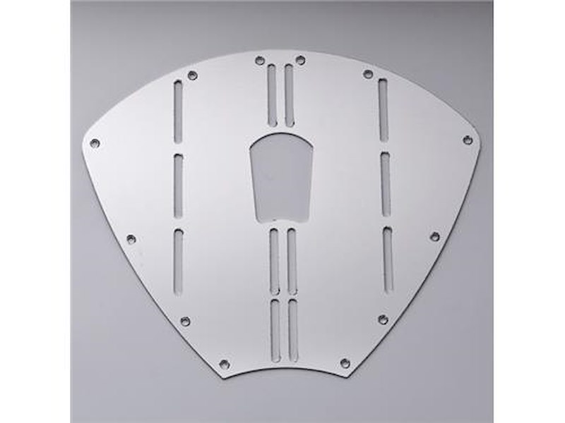 Scudo protezione prua in acciaio inox - con foro - 