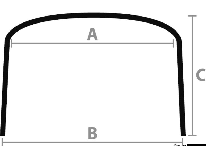 Capottina parasole Bimini Depth 4 archi