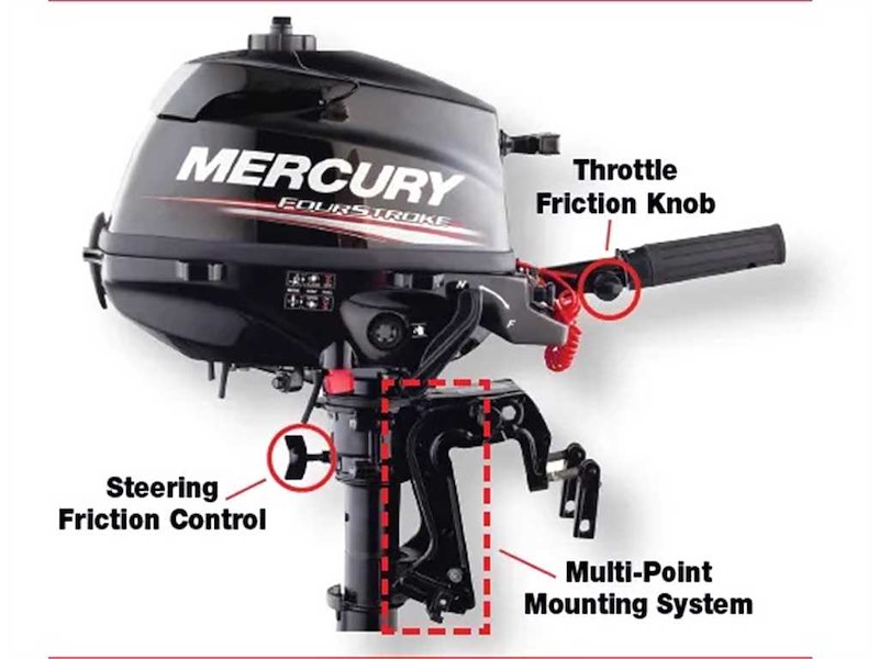 Motore MERCURY F 3.5 HP - 4T