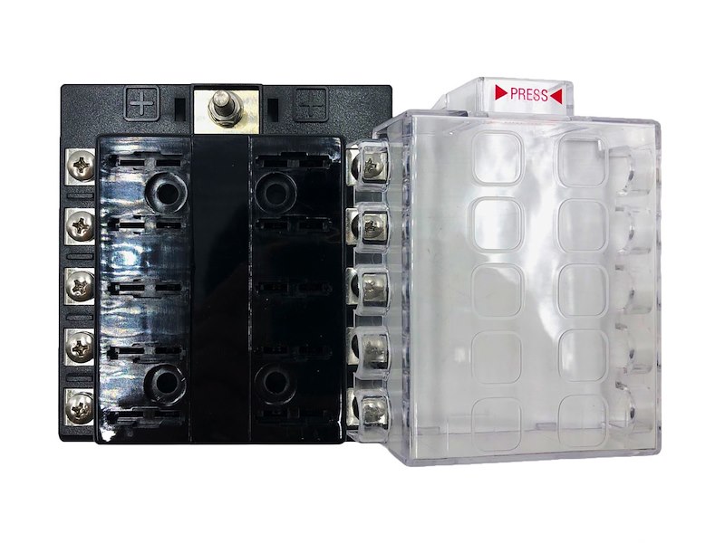 Scatola portafusibili lamellari - Positivo in comune 150 A -