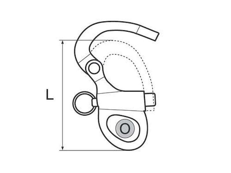 Moschettoni per Spinnaker/Drizze ad occhio fisso