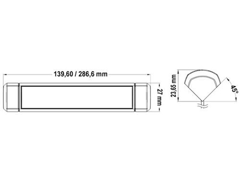 Luce da appoggio stagna - 27 o 54 - Led