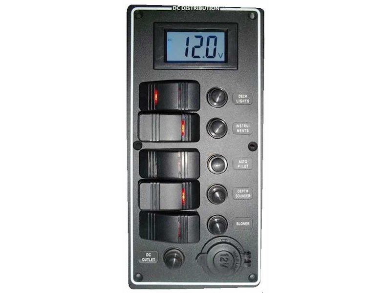 Pannello elettrico modello "PCAL" con voltmetro digitale 9/32 Volt