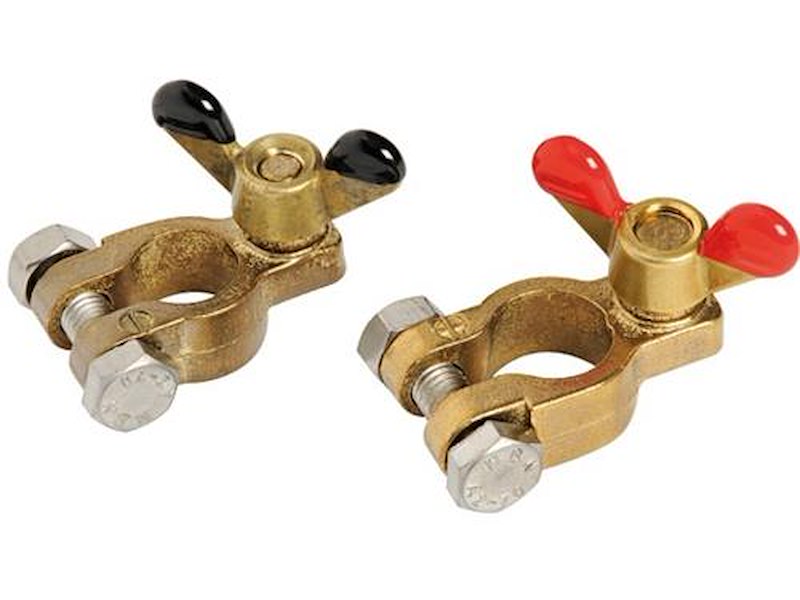 Kit morsetti batteria + una coppia di cappucci