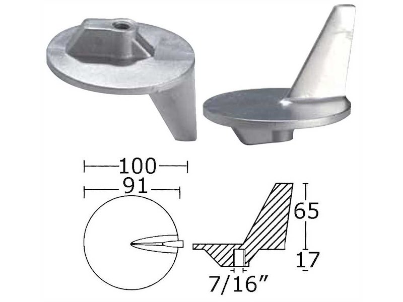 Anodi in zinco per motori - MERCURY / MARINER / MERCRUISER