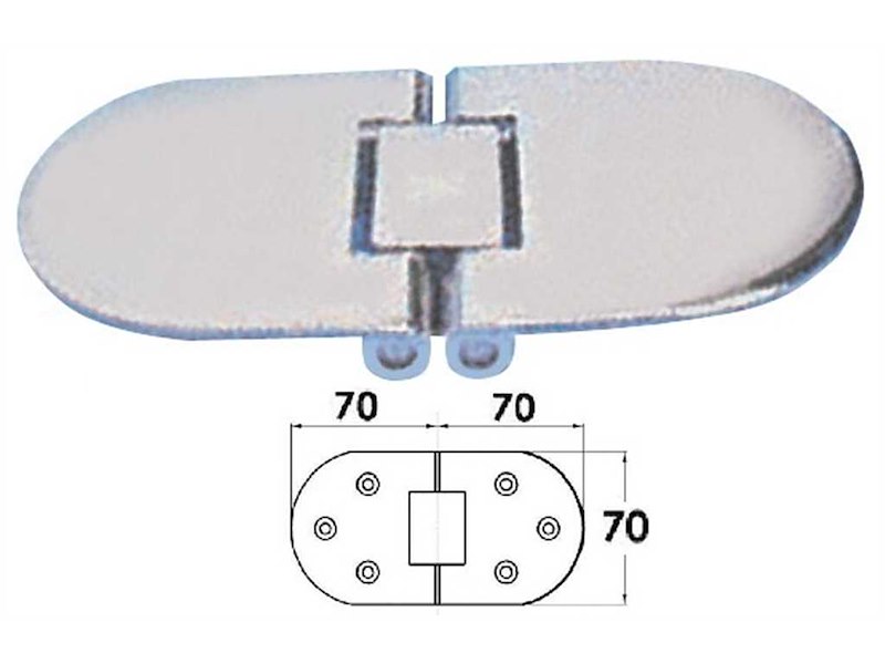 Cerniera per tavoli ribaltabili