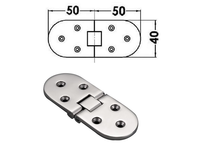 Cerniera per tavoli ribaltabili