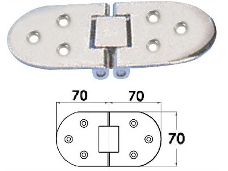 Cerniera per tavoli ribaltabili