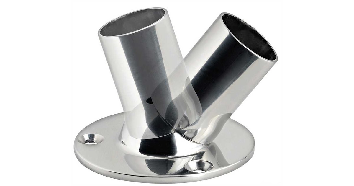 GFN BASE TONDA A 60 GRADI IN ACCIAIO INOX AISI 316