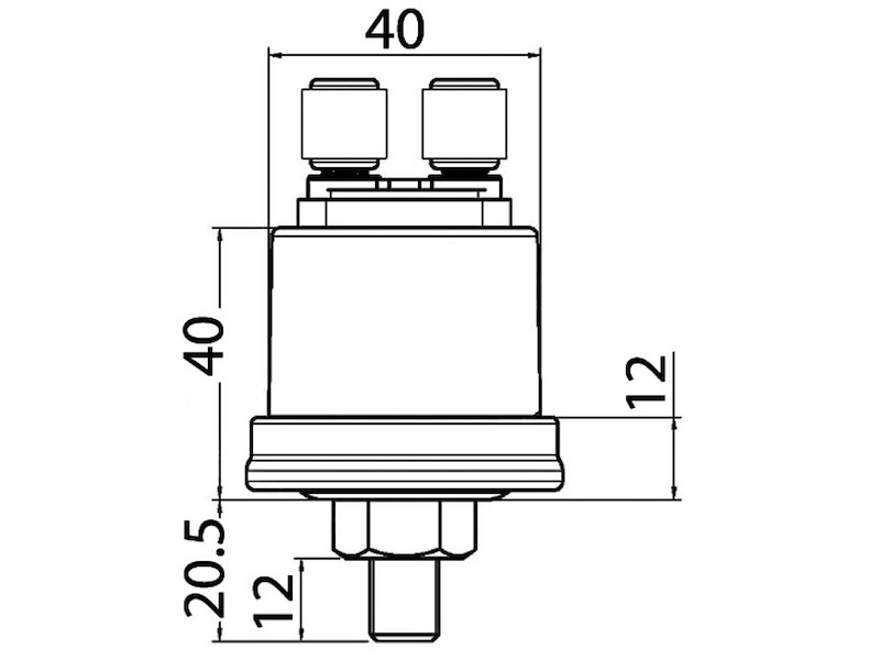 Indicatore pressione olio scala 0-10 Bar - Osculati