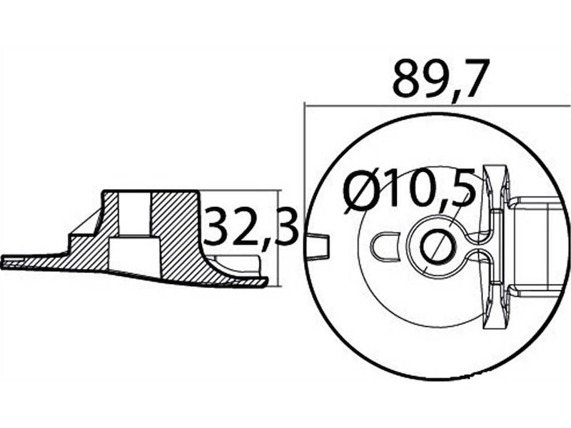 Anodi in zinco per motori - YAMAHA / MARINER -