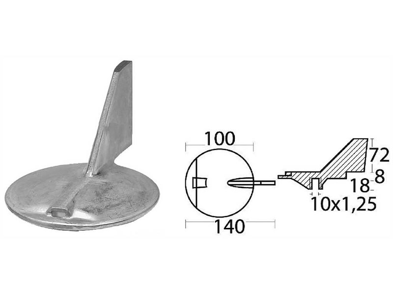 Anodi in zinco per motori - YAMAHA / MARINER -