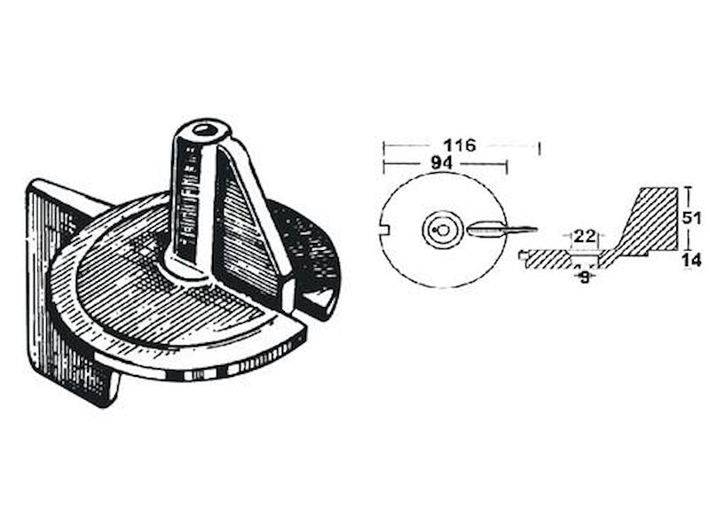Anodi in zinco per motori - YAMAHA / MARINER -
