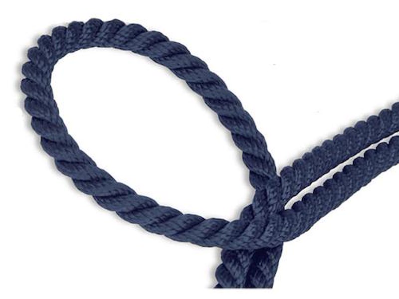 Cima per ormeggio 3 capi ritorta Alta Tenacità - Blu navy -