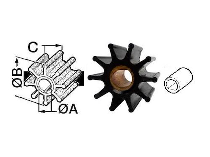 Giranti per motori entrobordo tipo - per Jabsco -