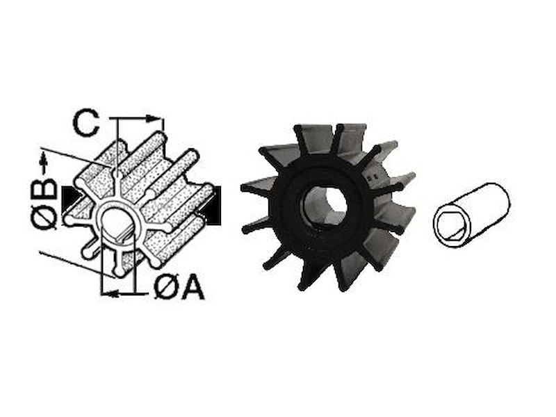 Giranti per motori entrobordo tipo - per Jabsco -