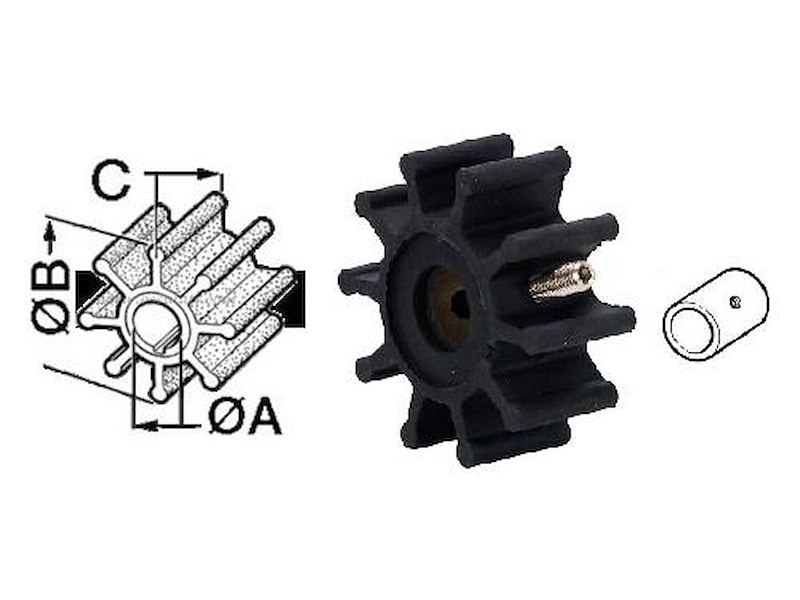Giranti per motori entrobordo tipo - per Jabsco -