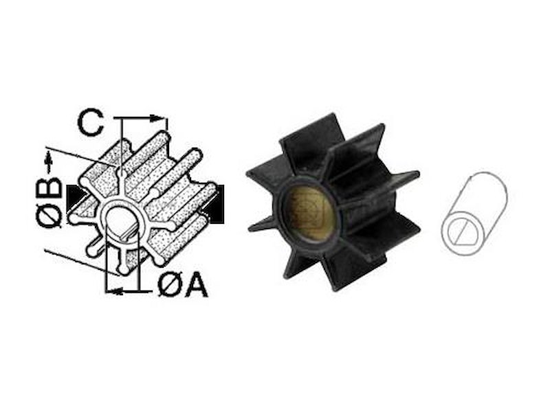 Giranti per motori entrobordo tipo - per Jabsco -