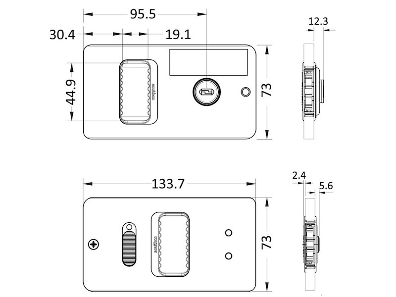 Serratura Southco Mobella Flush Entry