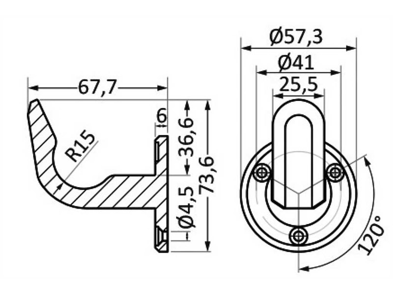 Gancio alta resistenza