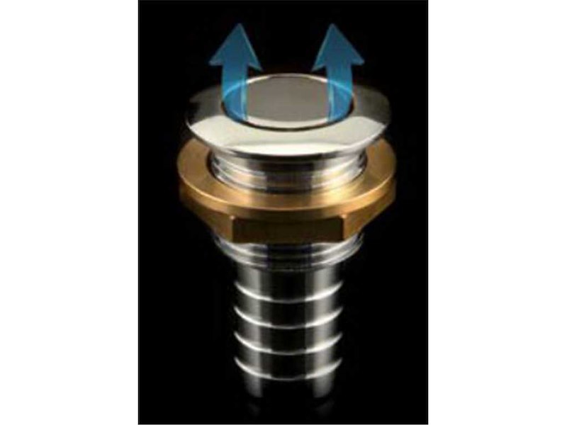 Sfiato per serbatoio in ottone cromato