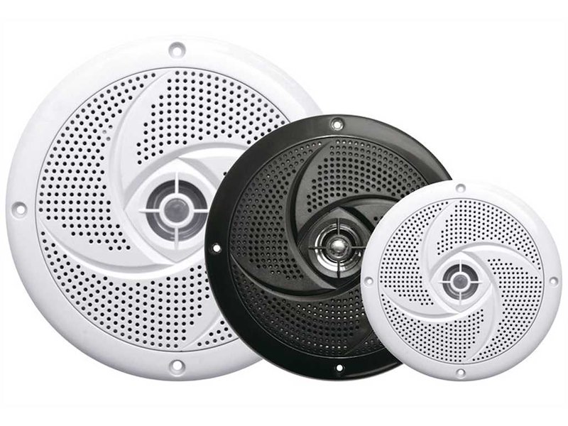 Coppia di casse stereo ultra piatte a doppio cono Osculati