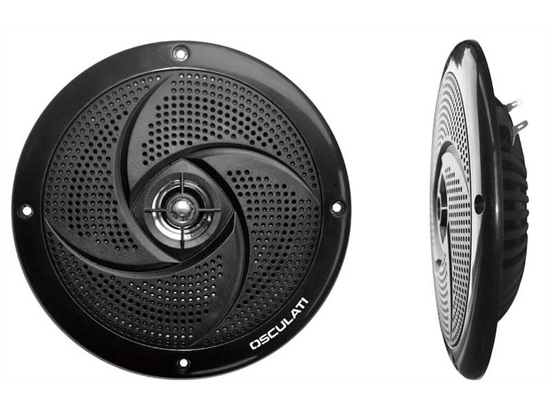 Coppia di casse stereo ultra piatte a doppio cono Osculati