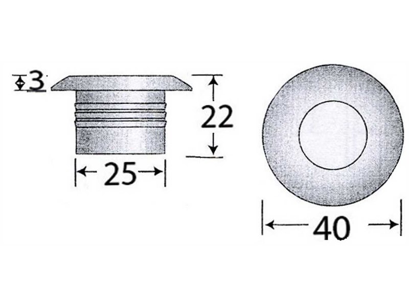 Luci di cortesia LED da incasso Gipsy