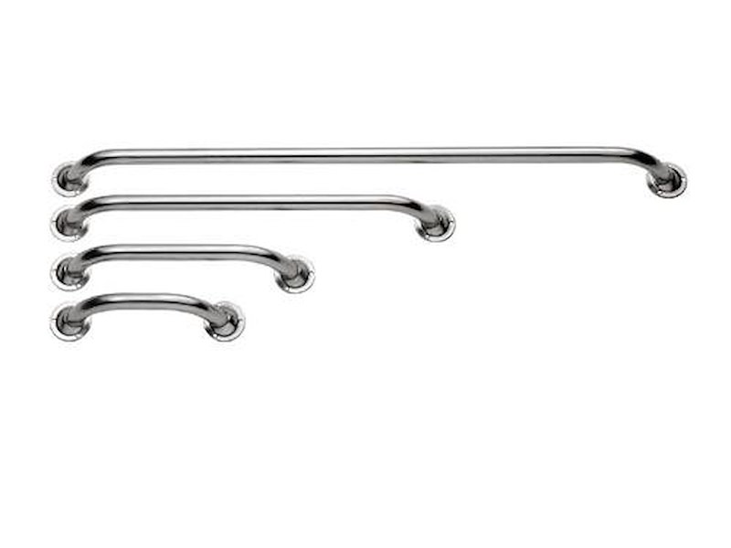 Corrimano in acciaio inox con basetta