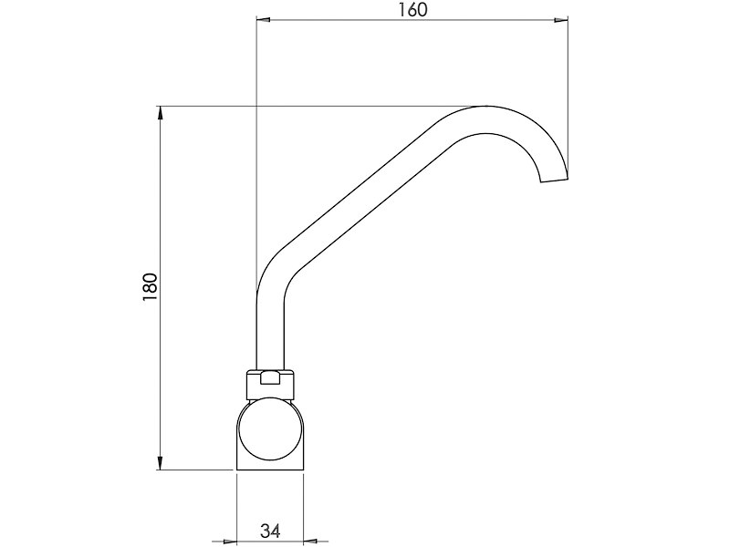 Rubinetto miscelatore Flush acqua calda/fredda