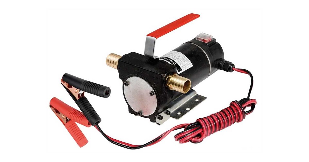 Pompa Di Trasferimento Carburante 12V 75W – 110 Litri/ora Per Benzina E Diesel, Per Auto, Barca E Camper