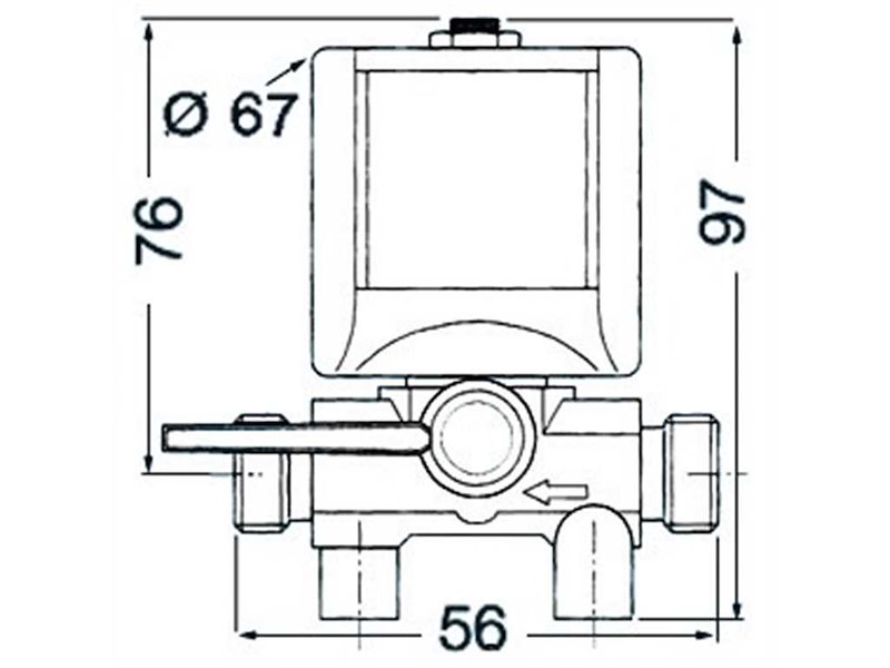 Elettrorubinetto 800 l/h