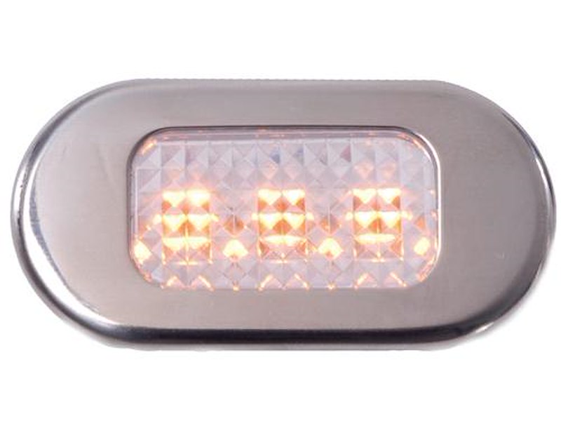 Luce di cortesia 3 led - 44 x 22 mm. -