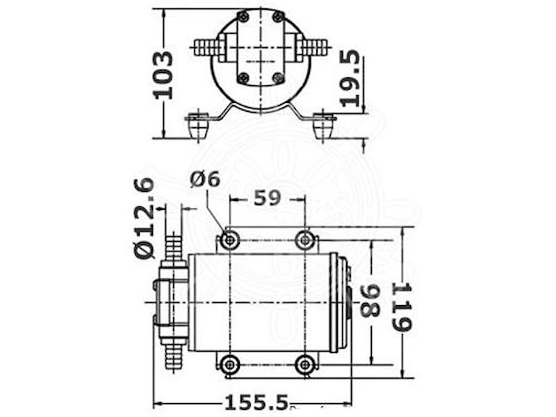 Pompa autodescante per olio - gasolio - liq. viscosi