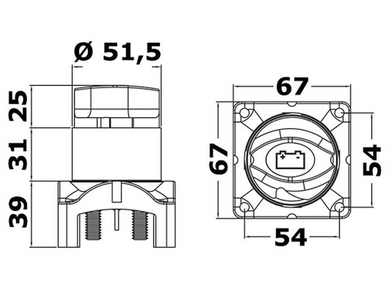Staccabatteria con comando elettrico a distanza 
