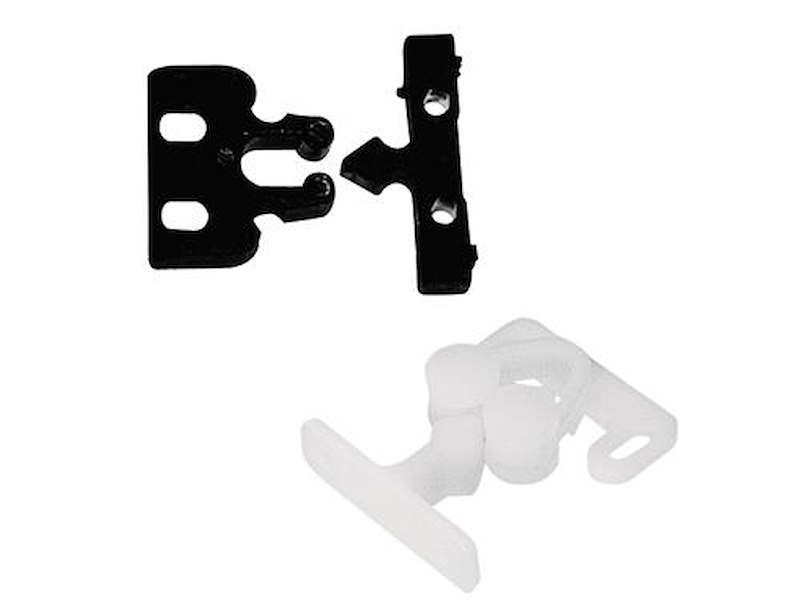 Scrocchetto o ferma porte in plastica