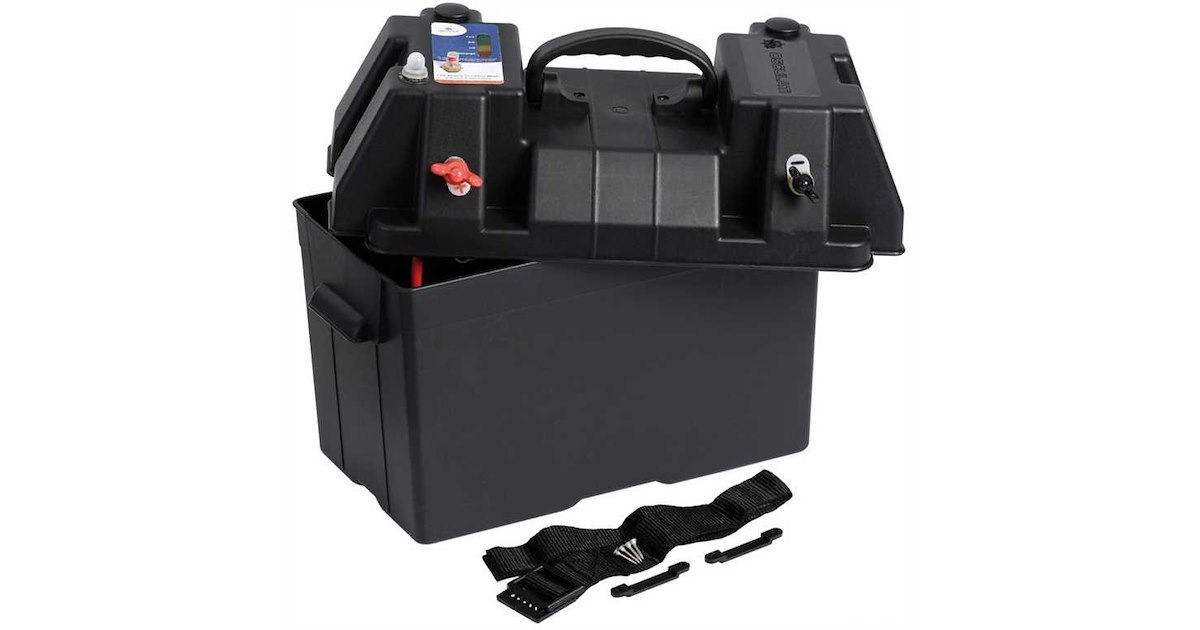 Cassetta Batteria Power Center Deluxe Con Dual Usb Osculati