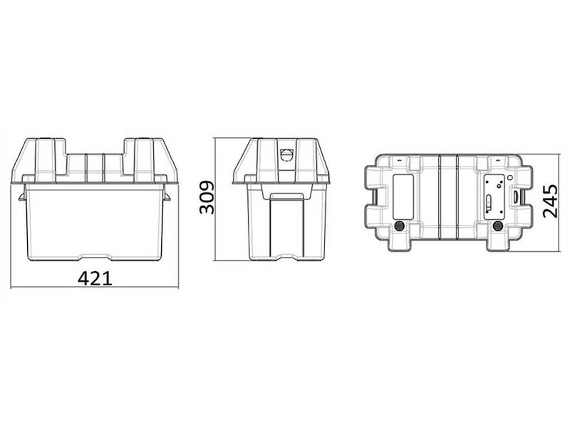 Cassetta portabatteria Power Center