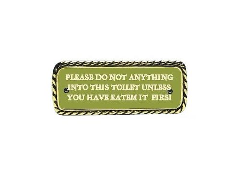 Targhetta OLD MARINA per locali di bordo 