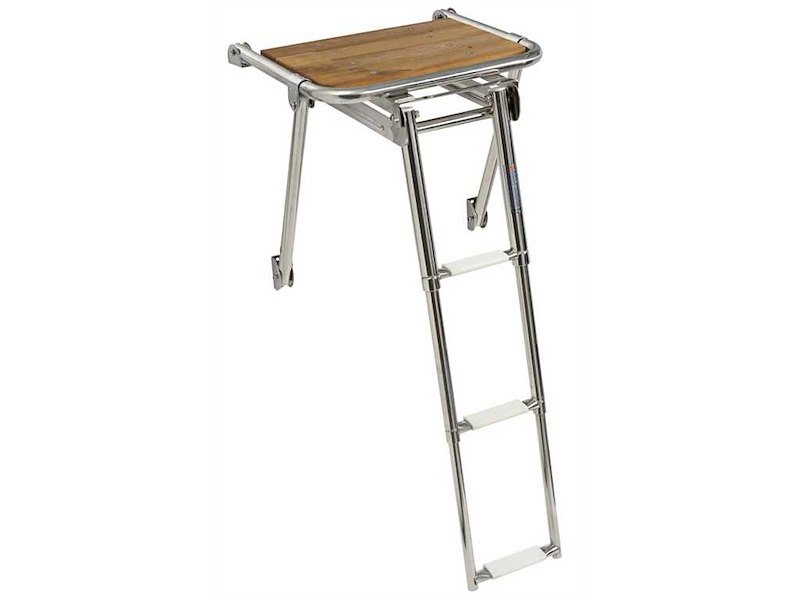 Plancetta di poppa con scaletta a scomparsa