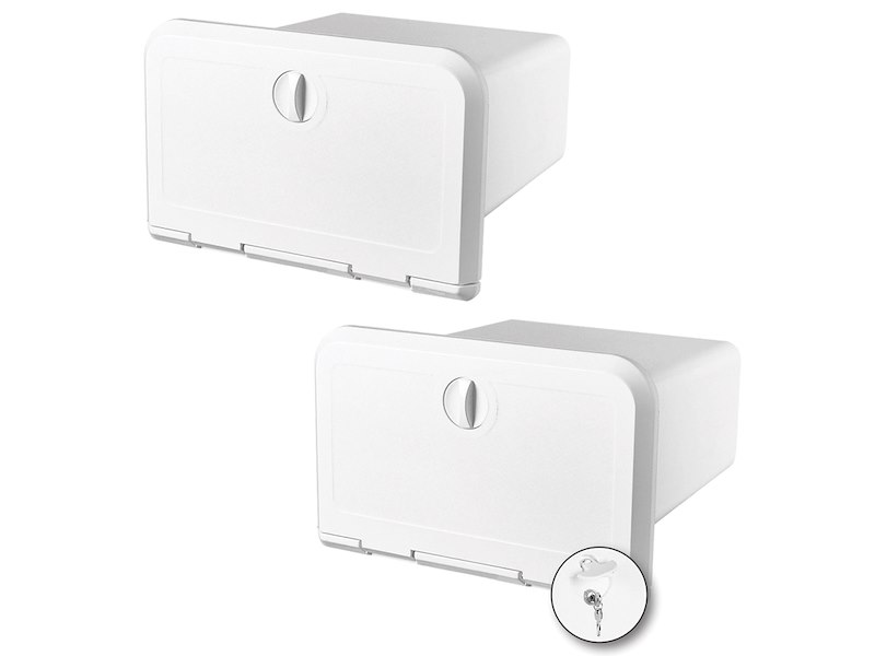 Vano portaoggetti con frontalino bianco