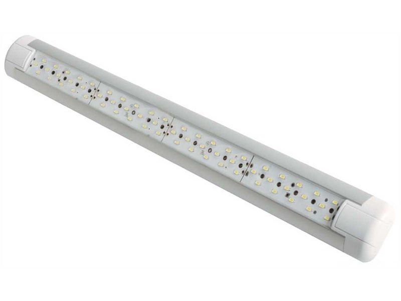 Plafoniera fluorescente a LED - tecnica ed antiurto -