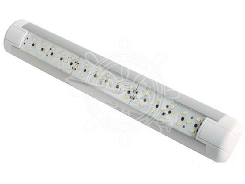Plafoniera fluorescente a LED - tecnica ed antiurto -