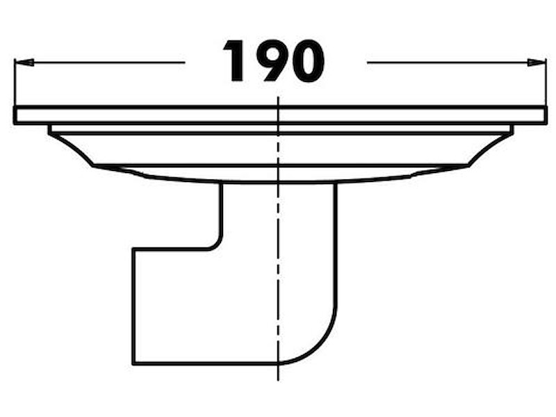Scarico da pozzetto ovale
