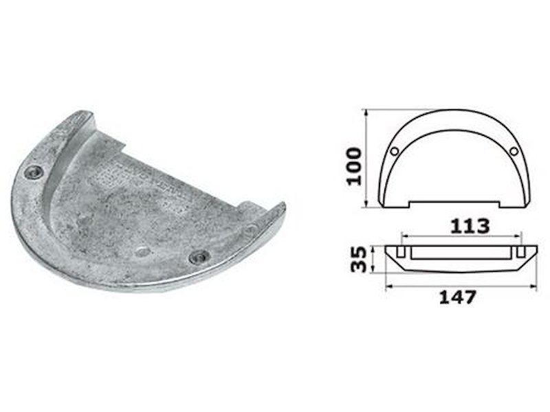 Anodi in alluminio per motori - VOLVO -