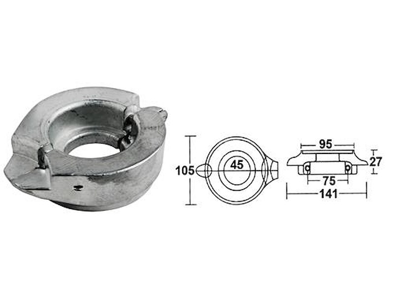 Anodi in alluminio per motori - VOLVO -
