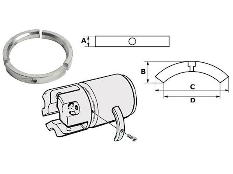 Anodi in alluminio per motori - VOLVO -