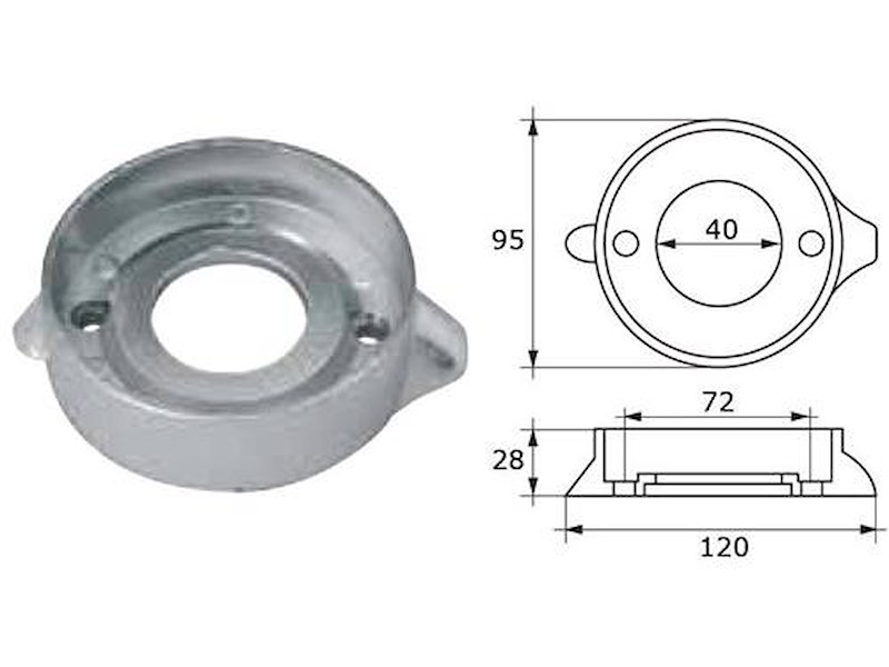 Anodi in alluminio per motori - VOLVO -